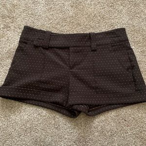 Brown small polkadots shorts